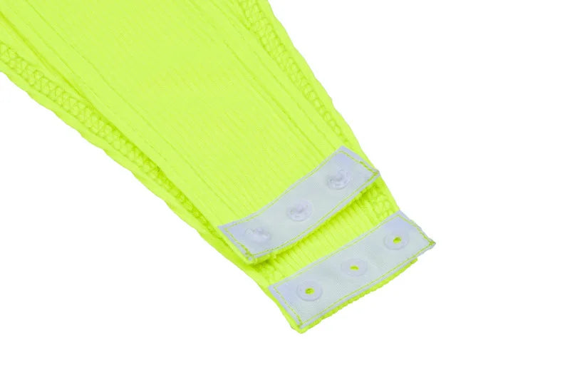 Sexy High Street Bodycon Neon Bodysuits Summer Colorful Sleevelss Backless Ftness Outfit Club Party Jumpsuit Combinaison Femme