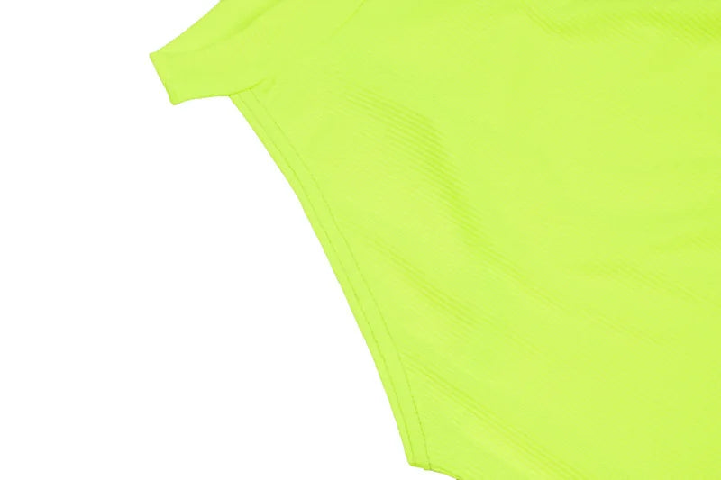 Sexy High Street Bodycon Neon Bodysuits Summer Colorful Sleevelss Backless Ftness Outfit Club Party Jumpsuit Combinaison Femme